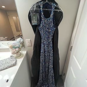 Mac Duggal Prom Dress Blue